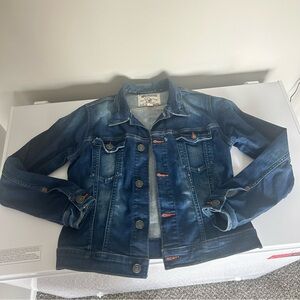 True Religion Indigo Denim Jacket, Size Medium